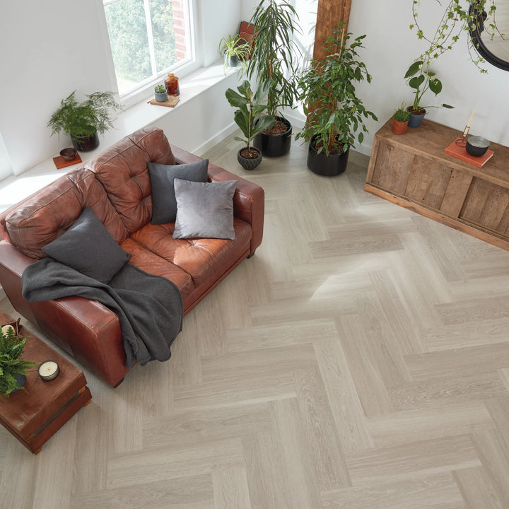 Parchet LVT 6.5mm,Van Gogh Rigid Core,Grey Brushed Oak,Designflooring