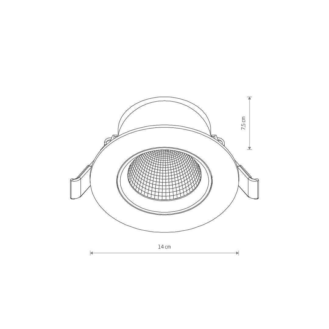 Spot Încastrat Egina Led 15w 3000k 10555, Nowodvorski