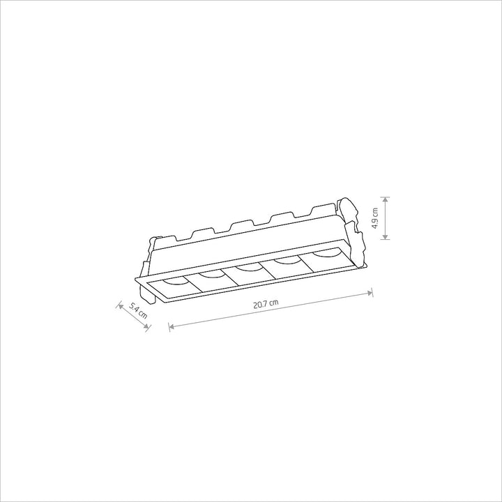 Spot Liniar Încastrat Midi Led 20w 4000k 10065, Nowodvorski