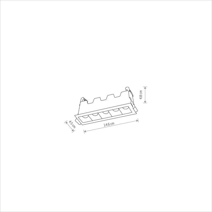 Spot Liniar Încastrat Mini Led 10w 3000k 10042, Nowodvorski
