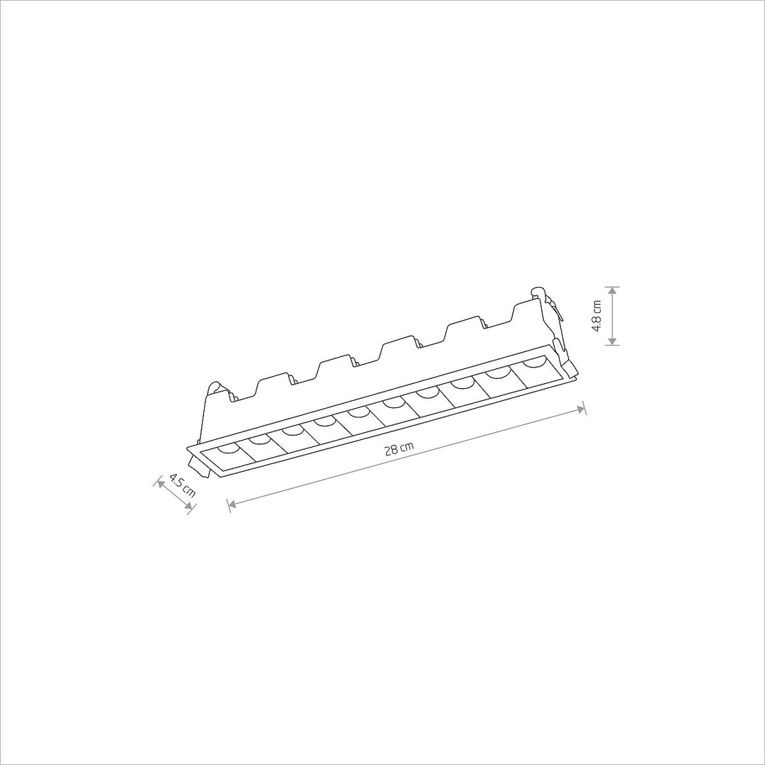Spot Liniar Încastrat Mini Led 20w 3000k 10045, Nowodvorski