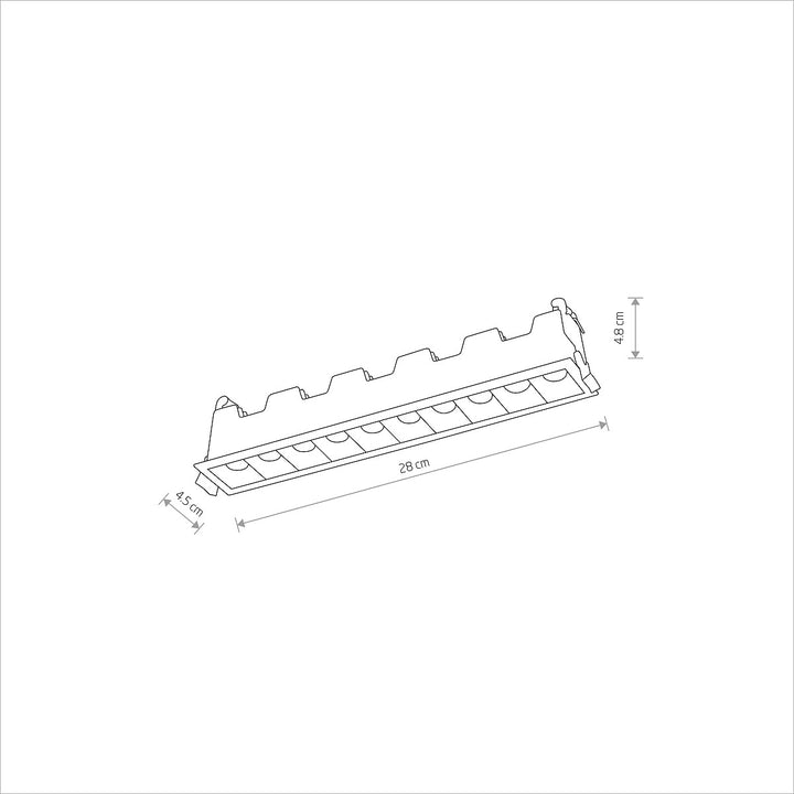 Spot Liniar Încastrat Mini Led 20w 3000k 10045, Nowodvorski