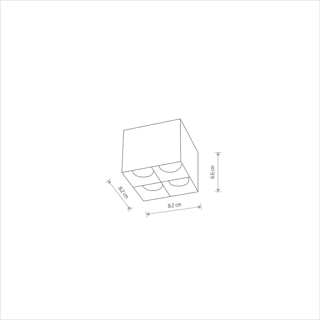 Corp de iluminat pătrat Midi Led 16w 3000k 10054, Nowodvorski