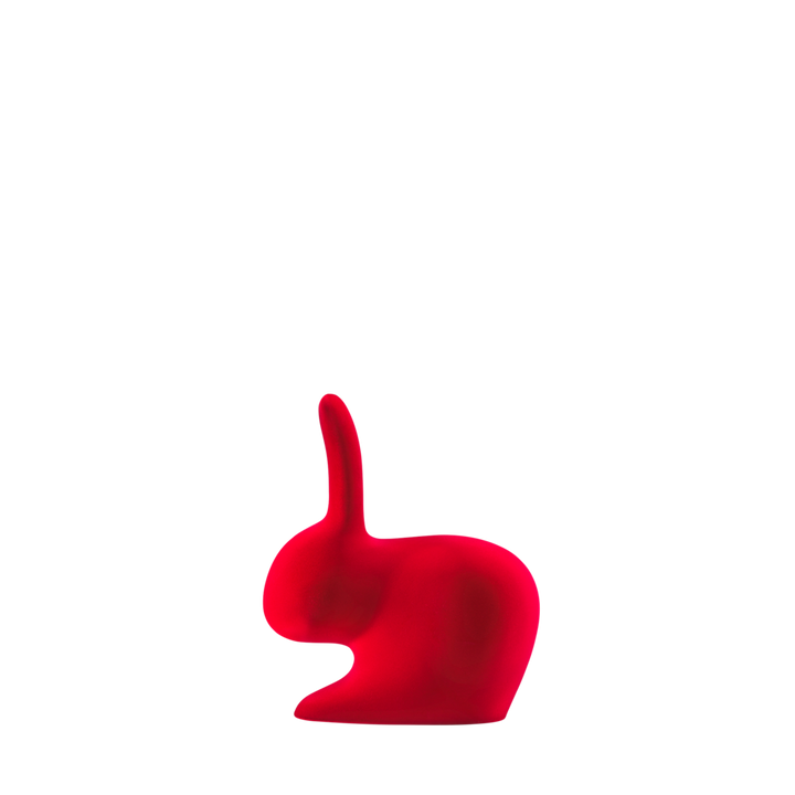 Opritor cărți Rabbit XS Velvet Finish Red, Qeeboo