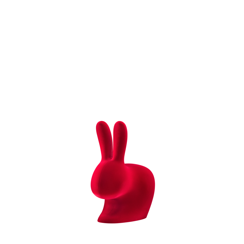 Opritor cărți Rabbit XS Velvet Finish Red, Qeeboo