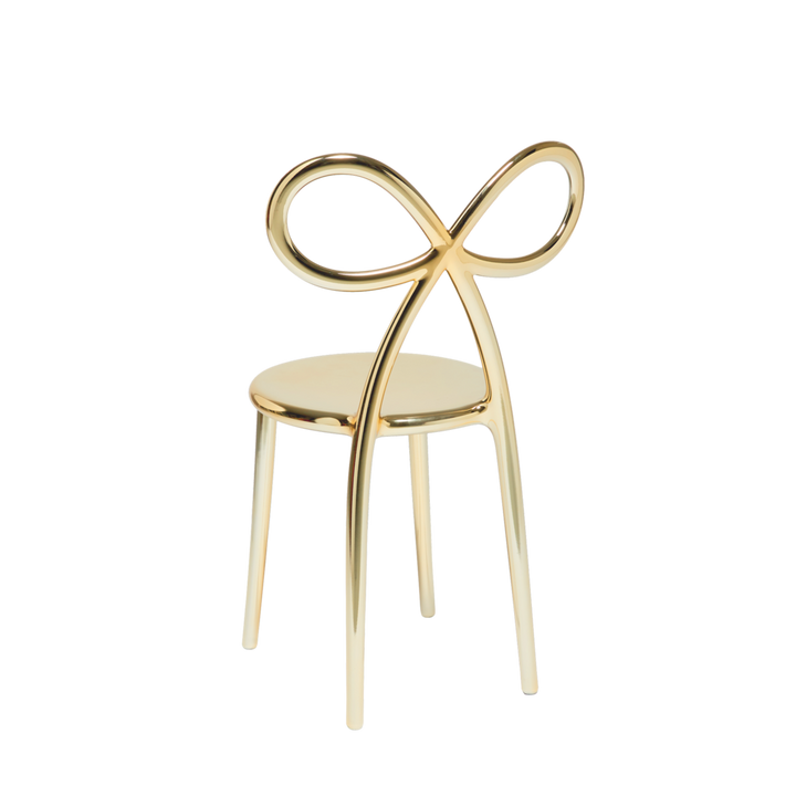 Scaun Ribbon Metal Finish Gold, Qeeboo
