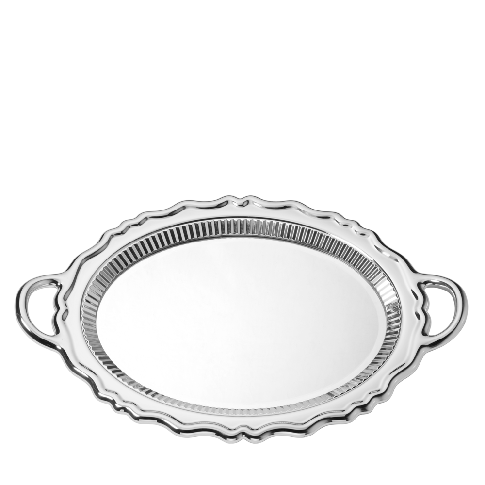 Oglindă multifuncțională Plateau Miroir Metal Finish Silver, Qeeboo