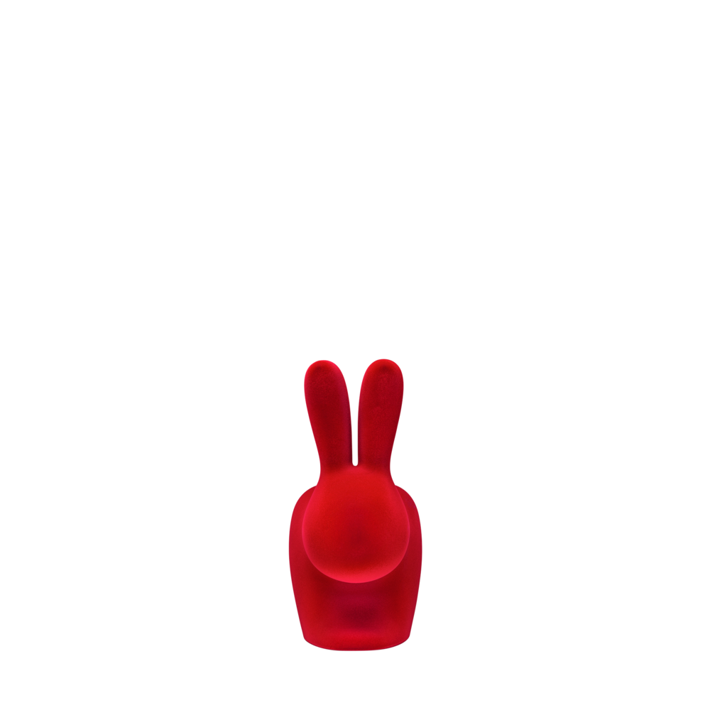 Opritor cărți Rabbit XS Velvet Finish Red, Qeeboo