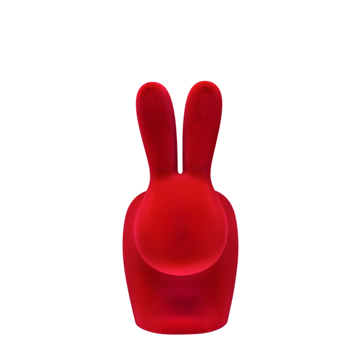 Scaun Rabbit Chair Velvet Finish Red, Qeeboo