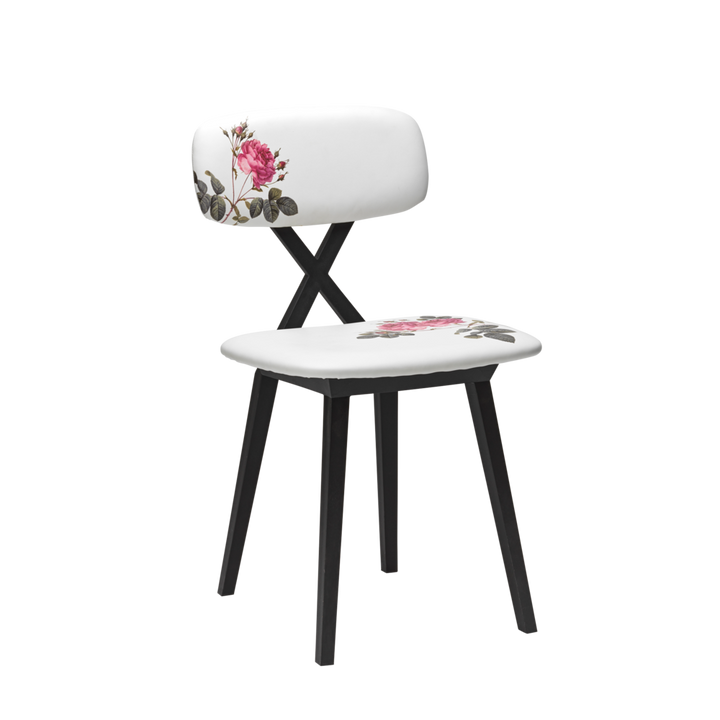 Set 2 scaune X Chair with Flower Cushion, Qeeboo