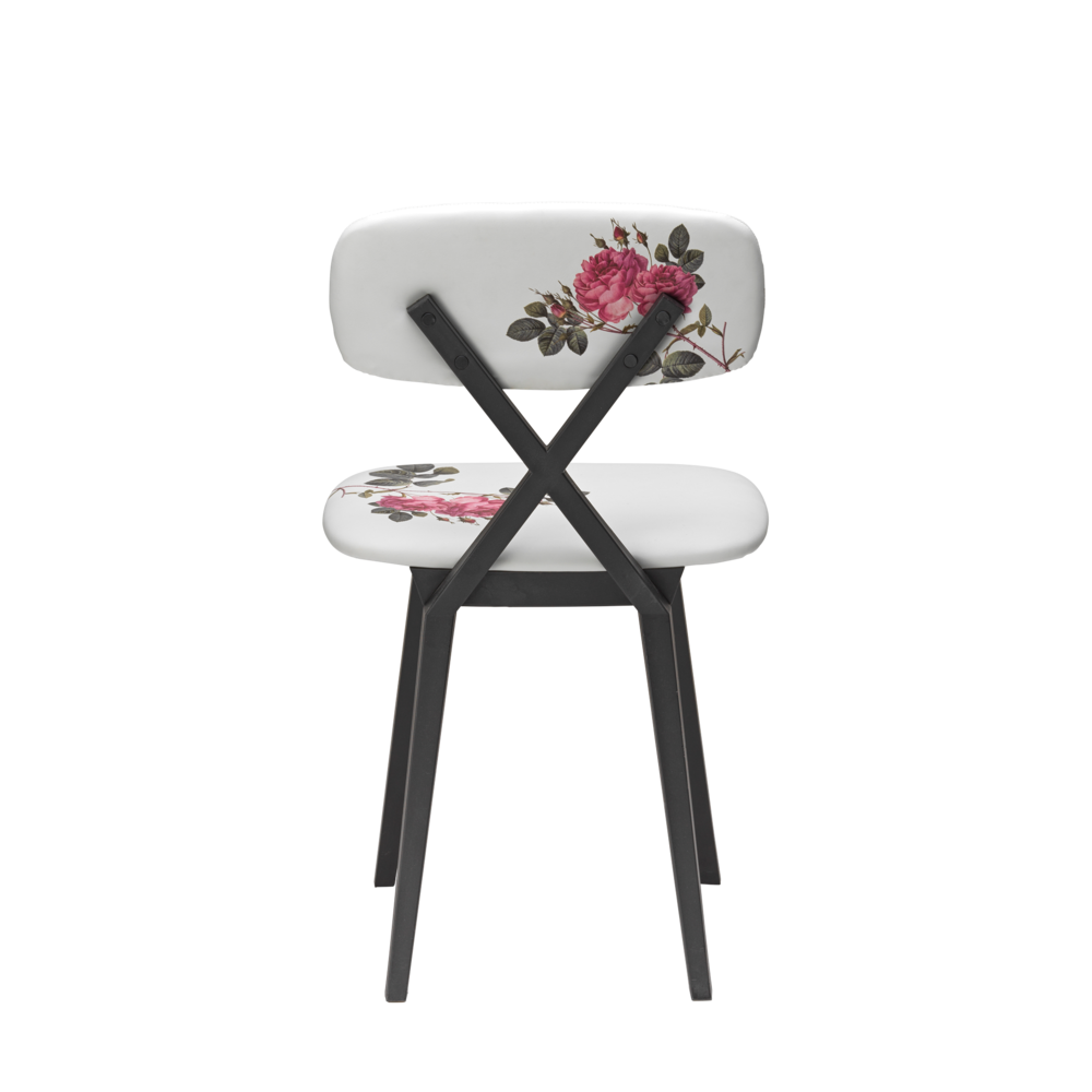 Set 2 scaune X Chair with Flower Cushion, Qeeboo