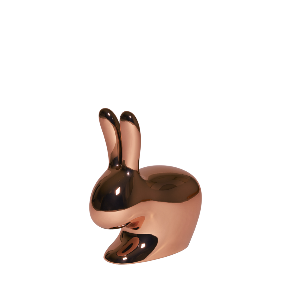 Scaun Rabbit Chair Baby Metal Finish Copper, Qeeboo