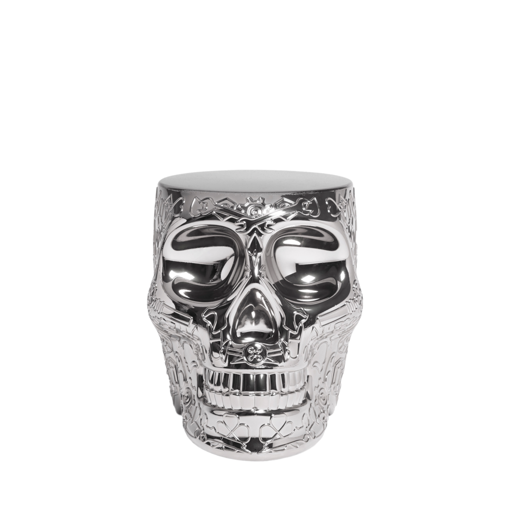 Scaun multifuncțional Mexico Metal Finish Silver, Qeeboo