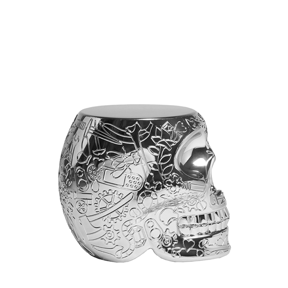 Scaun multifuncțional Mexico Metal Finish Silver, Qeeboo
