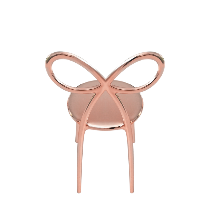 Scaun Ribbon Metal Finish Pink Gold, Qeeboo