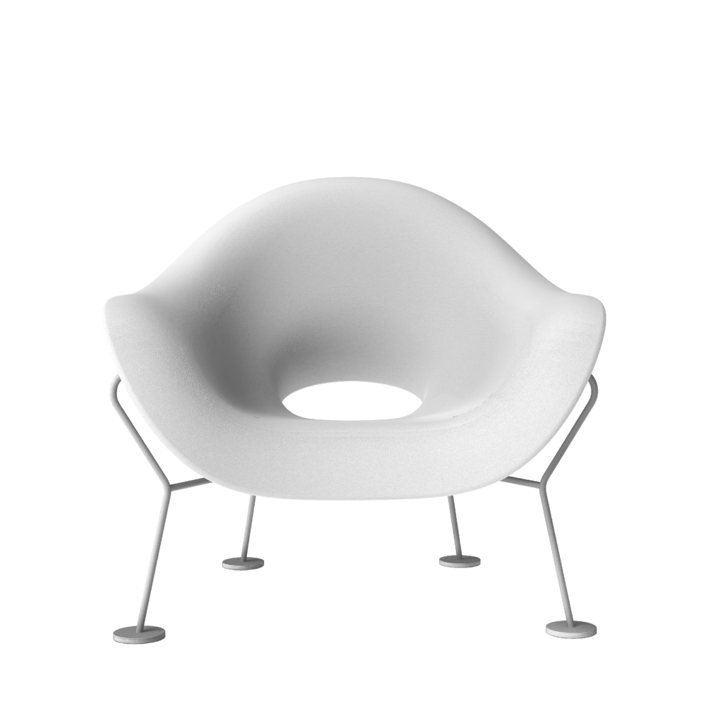 Fotoliu Pupa Armchair Powder Coat Outdoor White, Qeeboo