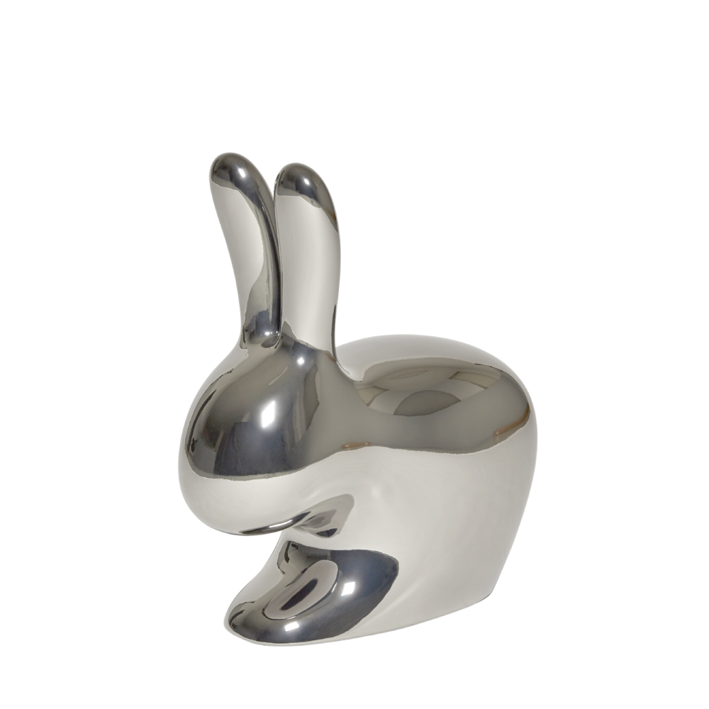 Scaun Rabbit Chair Metal Finish Silver, Qeeboo