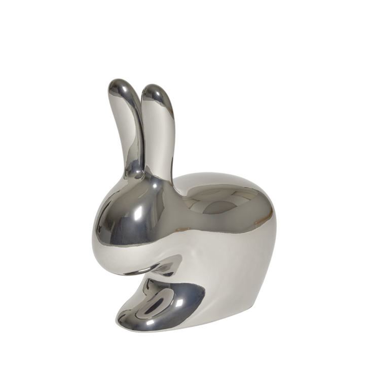 Scaun Rabbit Chair Metal Finish Silver, Qeeboo