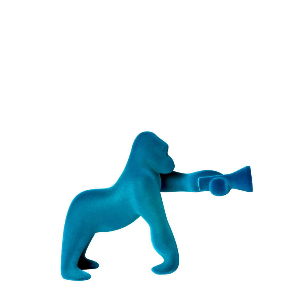 Lampă Kong XS Velvet Light Blue, Qeeboo