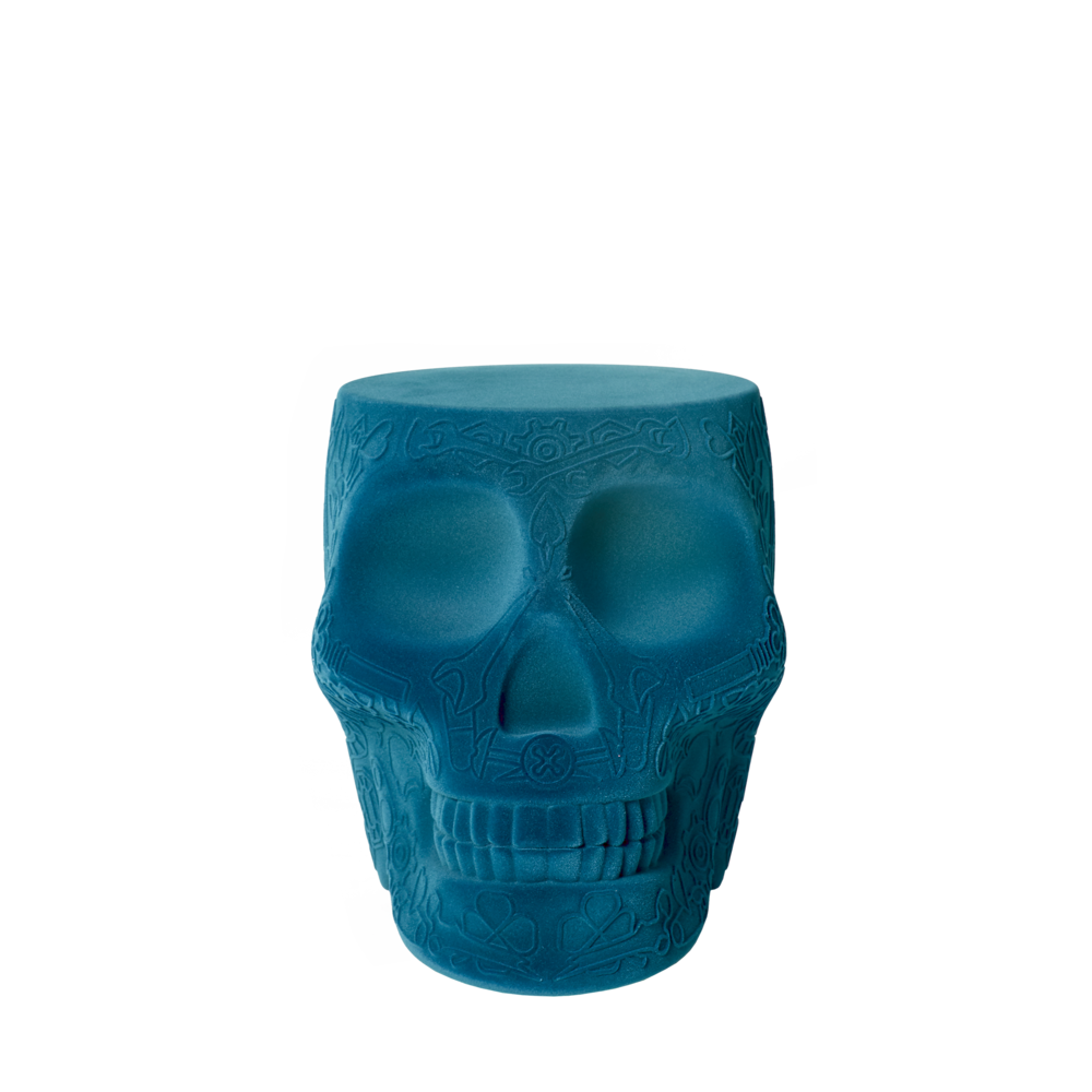 Scaun multifuncțional Mexico Velvet Finish Light Blue, Qeeboo