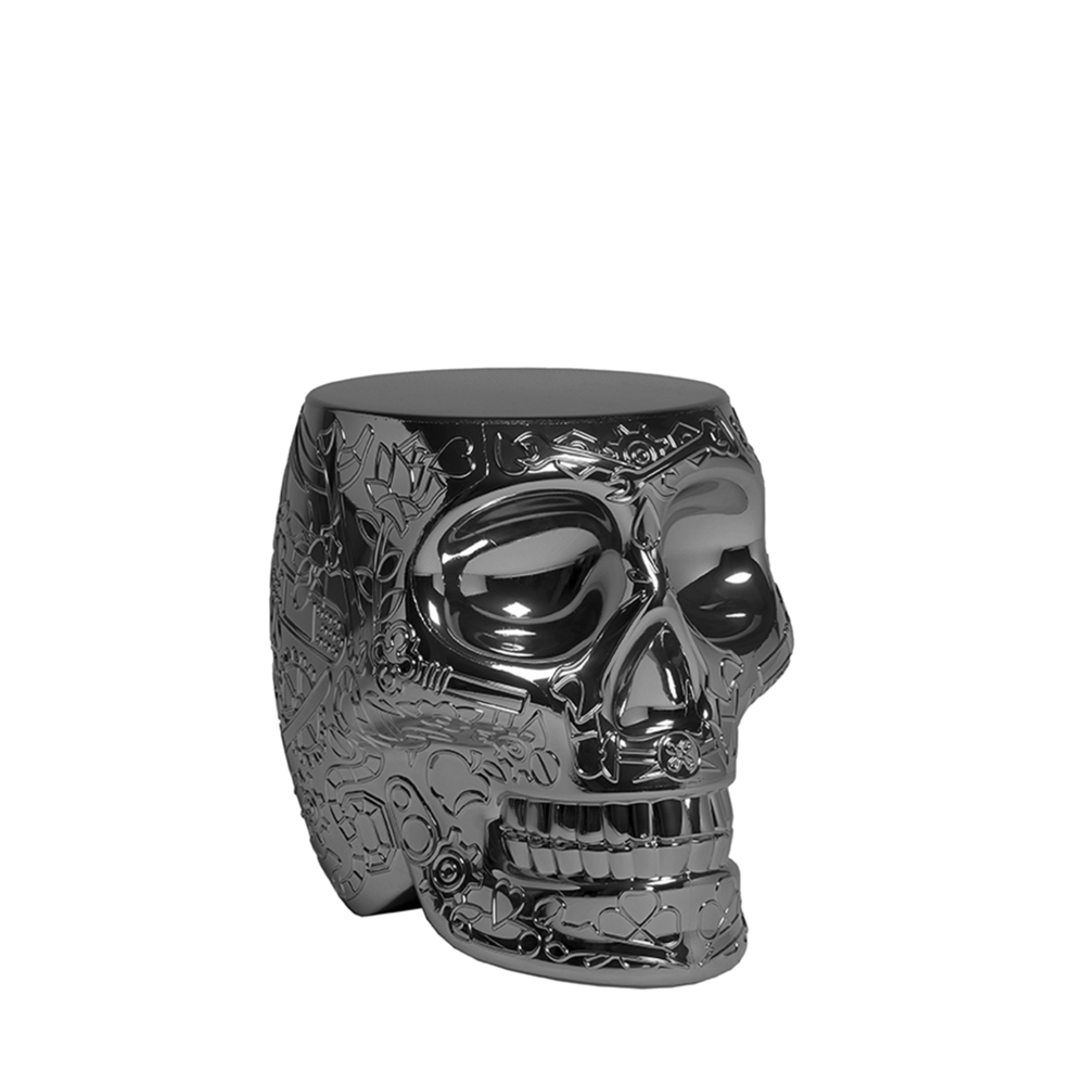 Scaun multifuncțional Mexico Metal Finish Titanium, Qeeboo