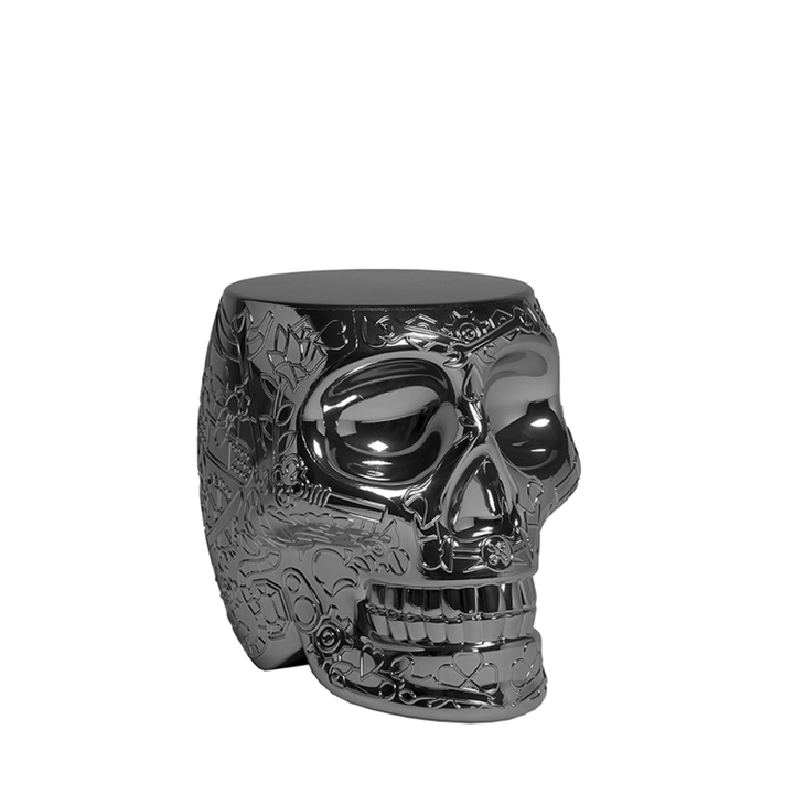 Scaun multifuncțional Mexico Metal Finish Titanium, Qeeboo