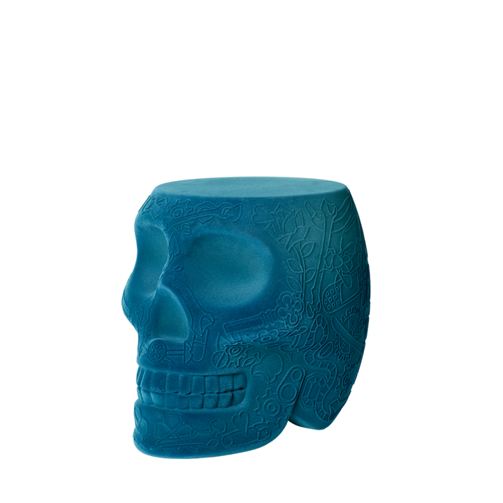 Scaun multifuncțional Mexico Velvet Finish Light Blue, Qeeboo