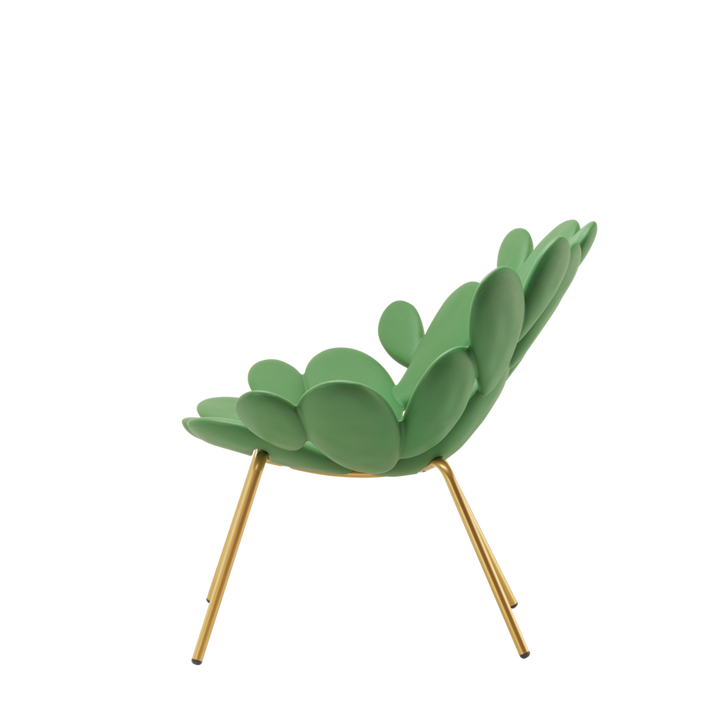 Scaun lounge Filicudi Balsam Green - Brass, Qeeboo