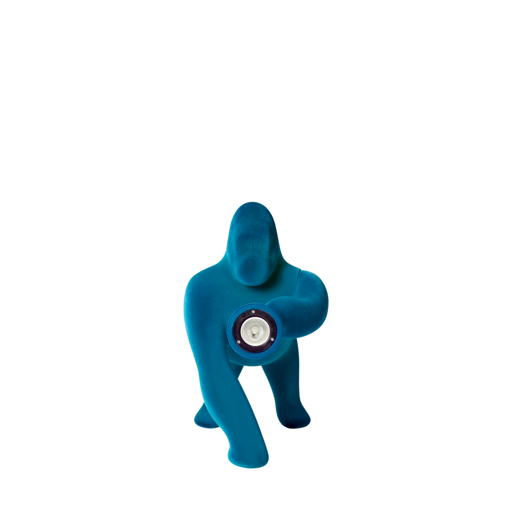 Lampă Kong XS Velvet Light Blue, Qeeboo
