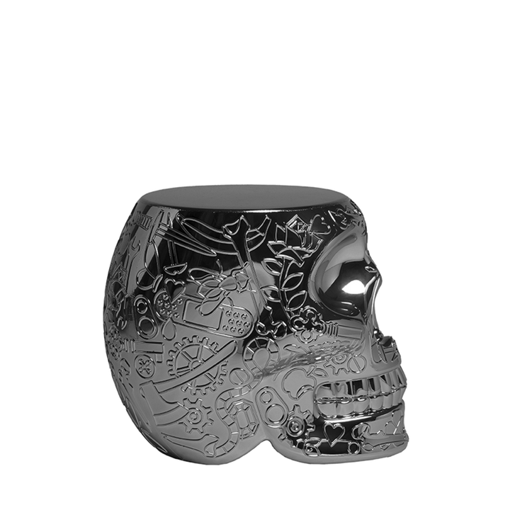 Scaun multifuncțional Mexico Metal Finish Titanium, Qeeboo