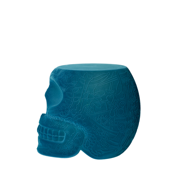 Scaun multifuncțional Mexico Velvet Finish Light Blue, Qeeboo