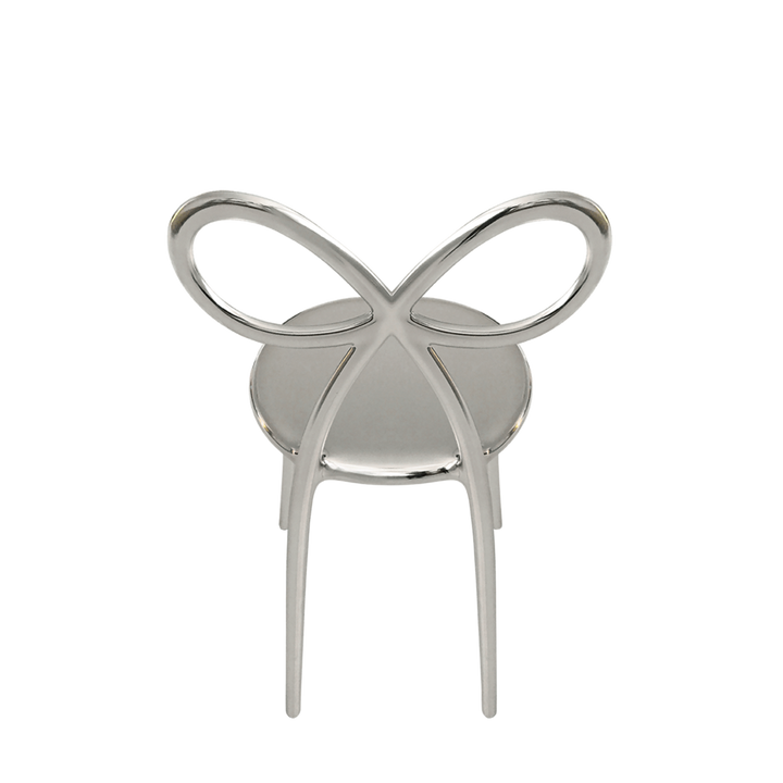 Set 2 scaune Ribbon Metal Finish Silver, Qeeboo