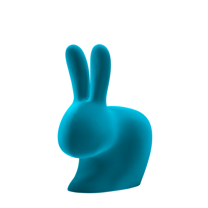 Scaun Rabbit Chair Velvet Finish Turquoise, Qeeboo