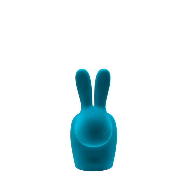 Scaun Rabbit Chair Baby Velvet Finish Turquoise, Qeeboo