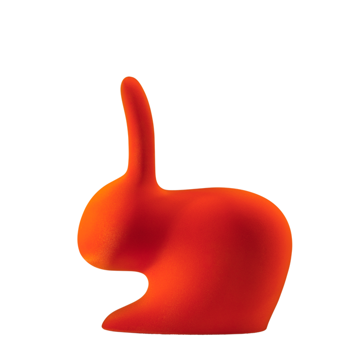 Scaun Rabbit Chair Velvet Finish Orange, Qeeboo