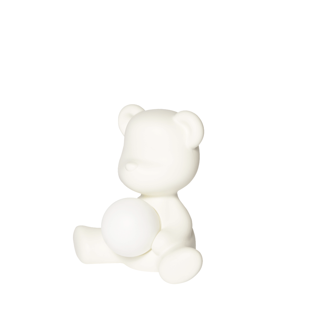 Lampă reîncărcabilă Teddy Girl White, Qeeboo
