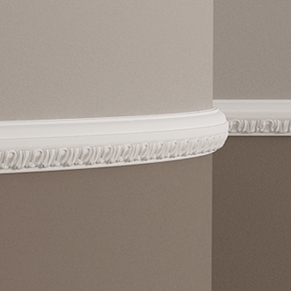 Brâu Decorativ Alb Poliuretan Flexibil 1.51.313, Gaudi