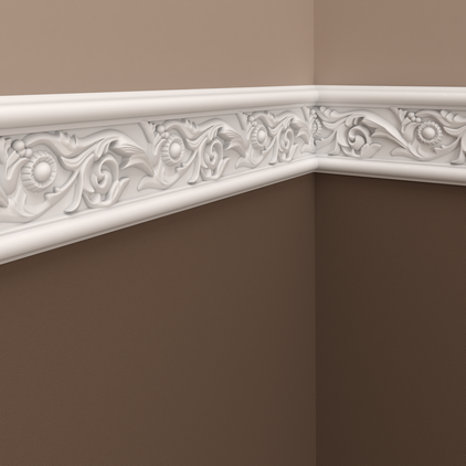 Brâu Decorativ Alb Poliuretan 1.51.320, Gaudi