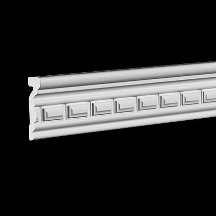 Brâu Decorativ Alb Polimer 1.51.331, Gaudi