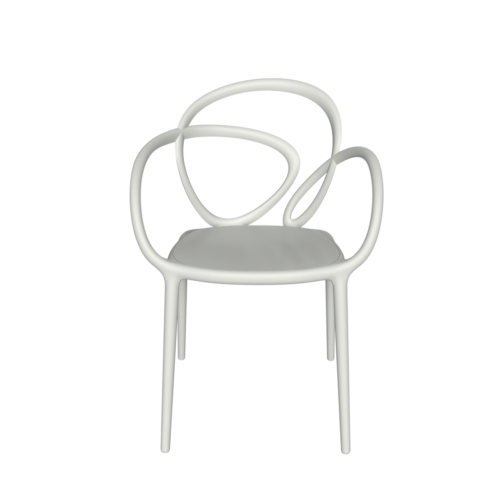 Set 2 scaune Loop White, Qeeboo