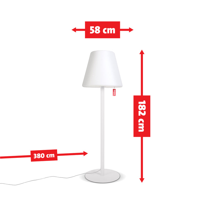 Veioză Interior/Exterior Edison The Giant 102850 Alb + Gri Deschis, Fatboy