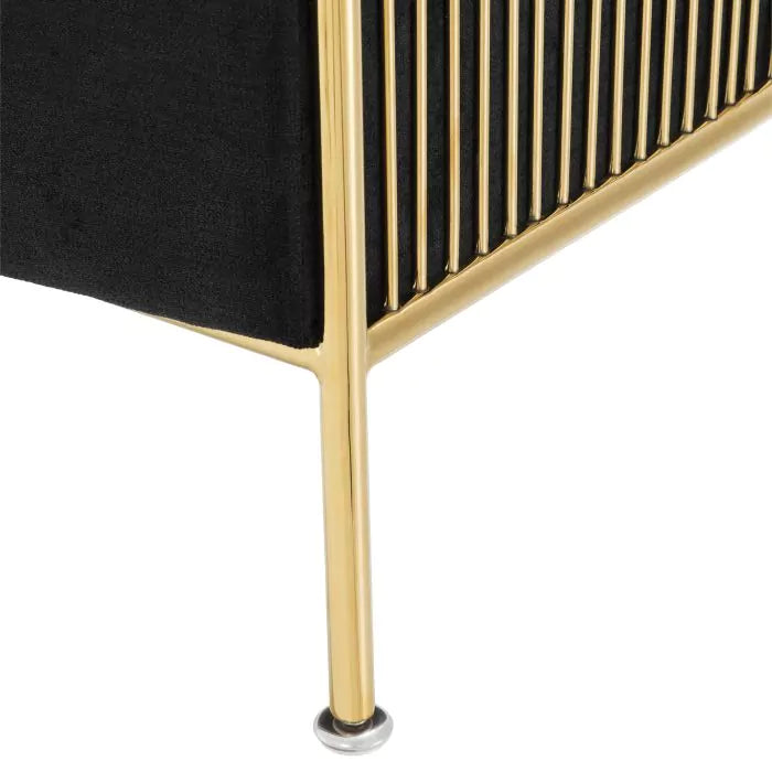 Fotoliu Knox Black Velvet 112038 Eichholtz