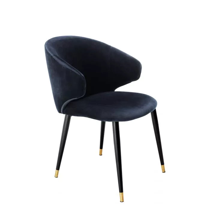 Scaun Dining Volante Blue Velvet 112778, Eichholtz