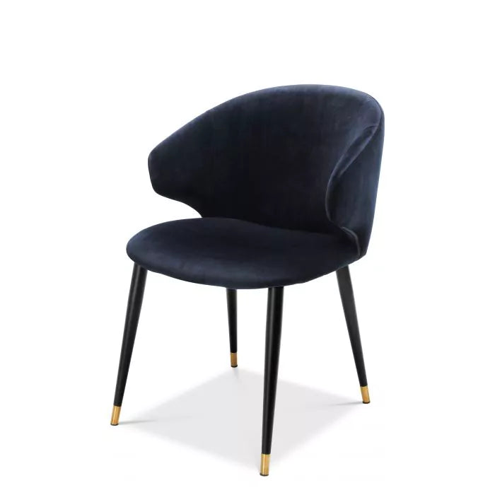 Scaun Dining Volante Blue Velvet 112778, Eichholtz