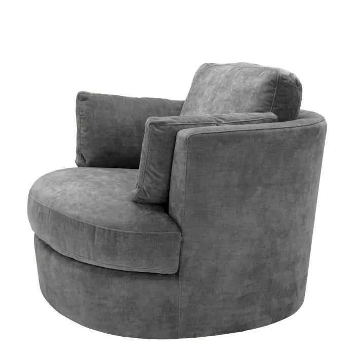 Fotoliu Pivotant Clarissa Clarck Grey 112853, Eichholtz