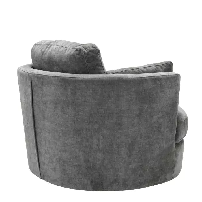 Fotoliu Pivotant Clarissa Clarck Grey 112853, Eichholtz