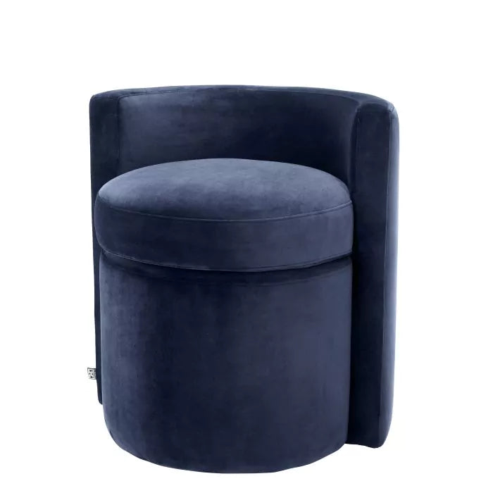 Scaun Arcadia Savona Midnight Blue Velvet 113032U,  Eichholtz