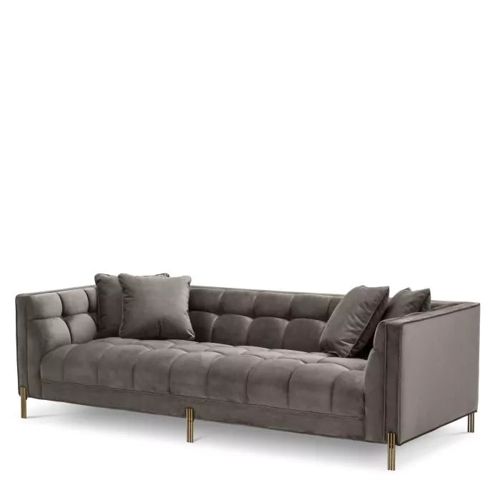 Canapea Lounge Sienna Right Savona Grey Velvet 113187, Eichholtz