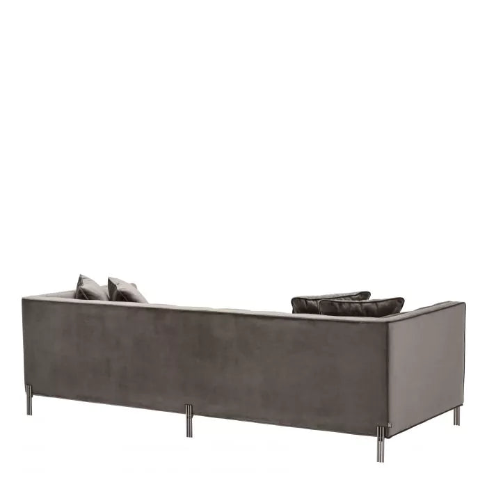 Canapea Lounge Sienna Right Savona Grey Velvet 113187, Eichholtz