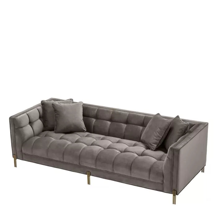 Canapea Lounge Sienna Right Savona Grey Velvet 113187, Eichholtz